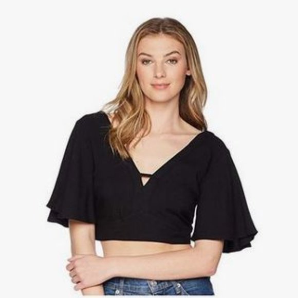 Jack by BB Dakota Tops - Jack by BB Dakota Kiana Black Tie Back Top XL M